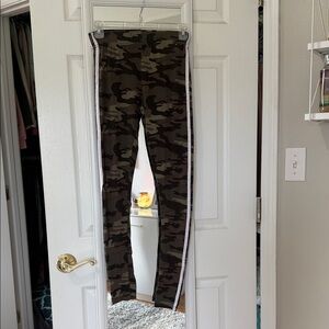 Rue21 Camouflage Leggings with White Stripe